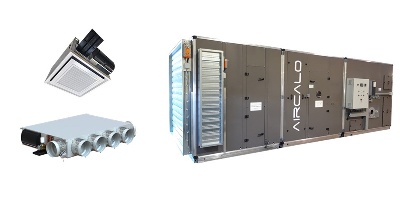 AIRCALO products (left: FCU; right: AHU)